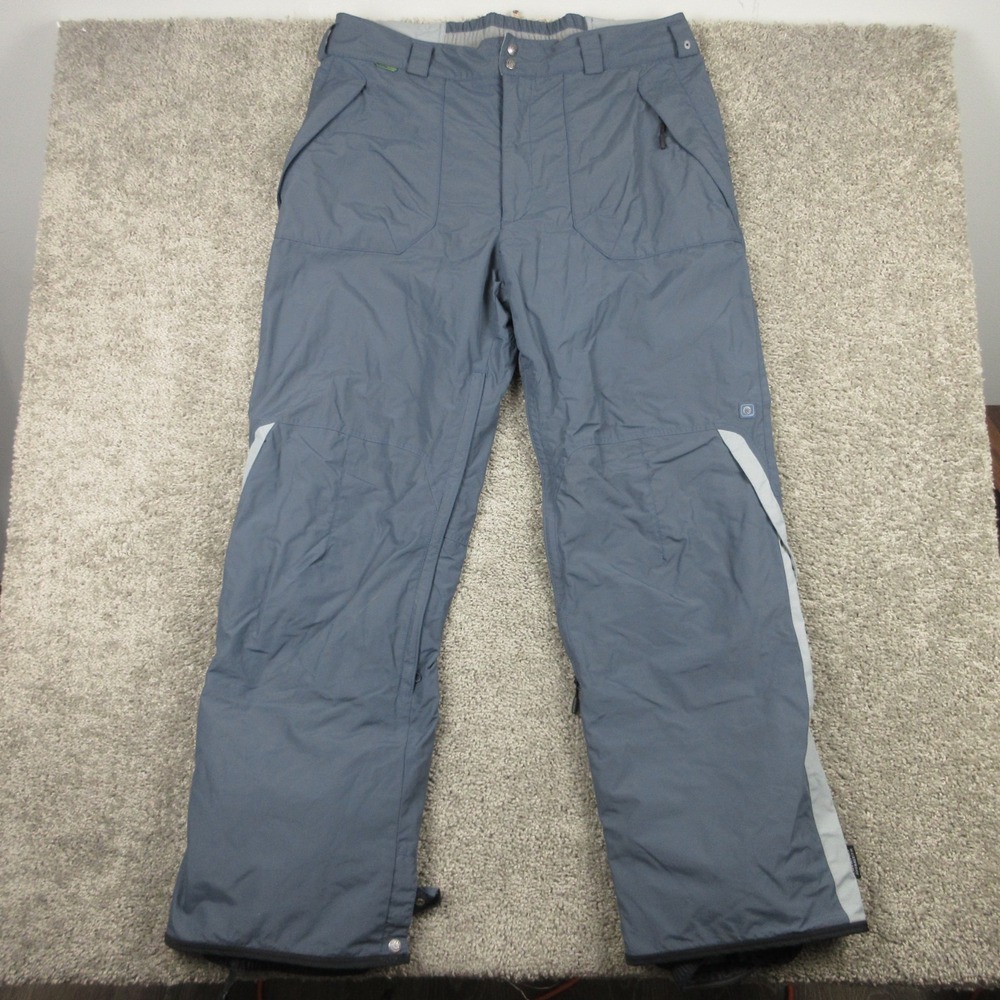 Columbia Snow Pants Mens XL Blue Gray Convert Ski Snowboarding Outdoor Utility